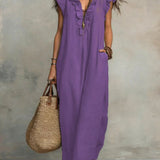 Rémi | Women's Ruffle Detail Flowy Maxi Dress – Weekend Style