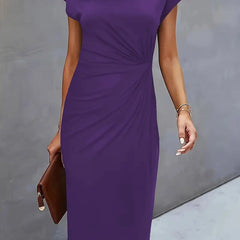 Marlowe | Women's V-Neck Midi Dress – Cocktail Party Wear