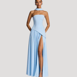 Rosemonde | Wedding Guest Strapless Pleated Maxi Dress for Women