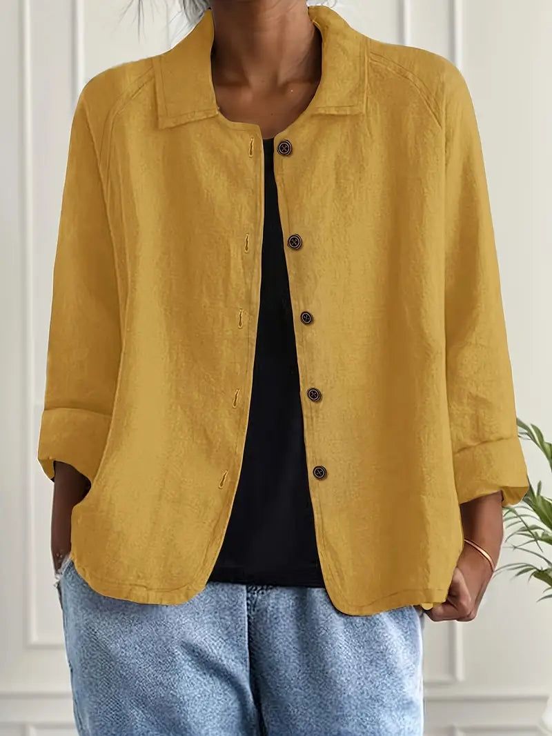 Marisol | Women's Relaxed-Fit Button Front Oversized Blazer