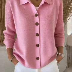 Hanne | Women's V-Neck Cardigan with Button Front