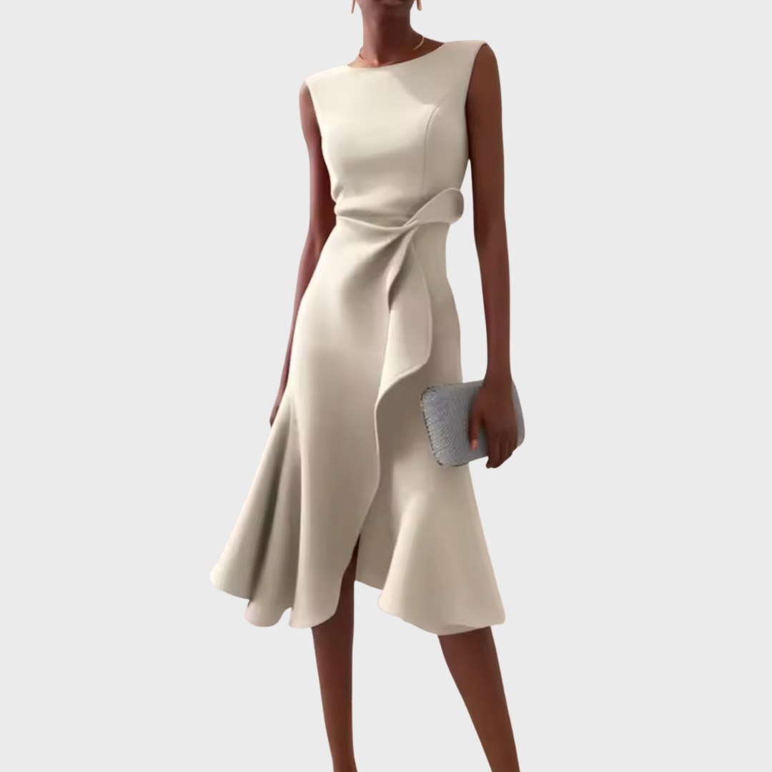 Seraphia Women's Asymmetric Sleeveless Midi Dress