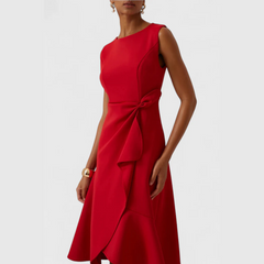 Seraphia Women's Asymmetric Sleeveless Midi Dress