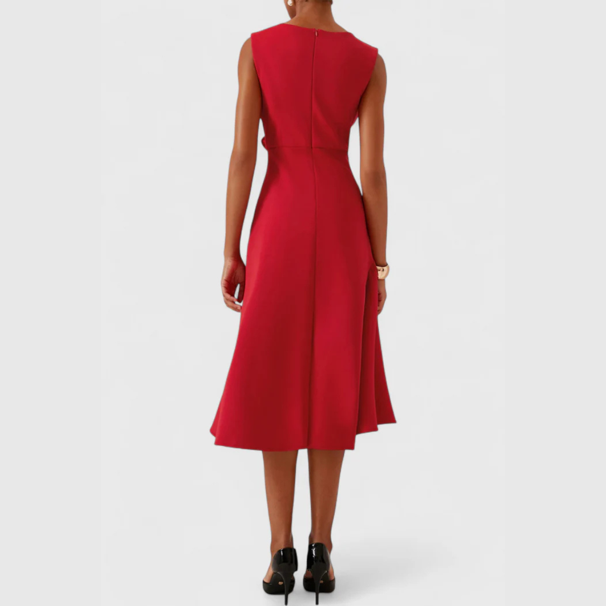 Seraphia Women's Asymmetric Sleeveless Midi Dress