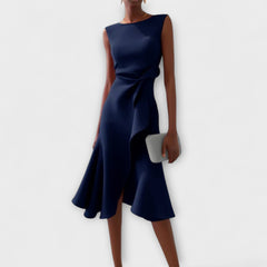 Seraphia Women's Asymmetric Sleeveless Midi Dress