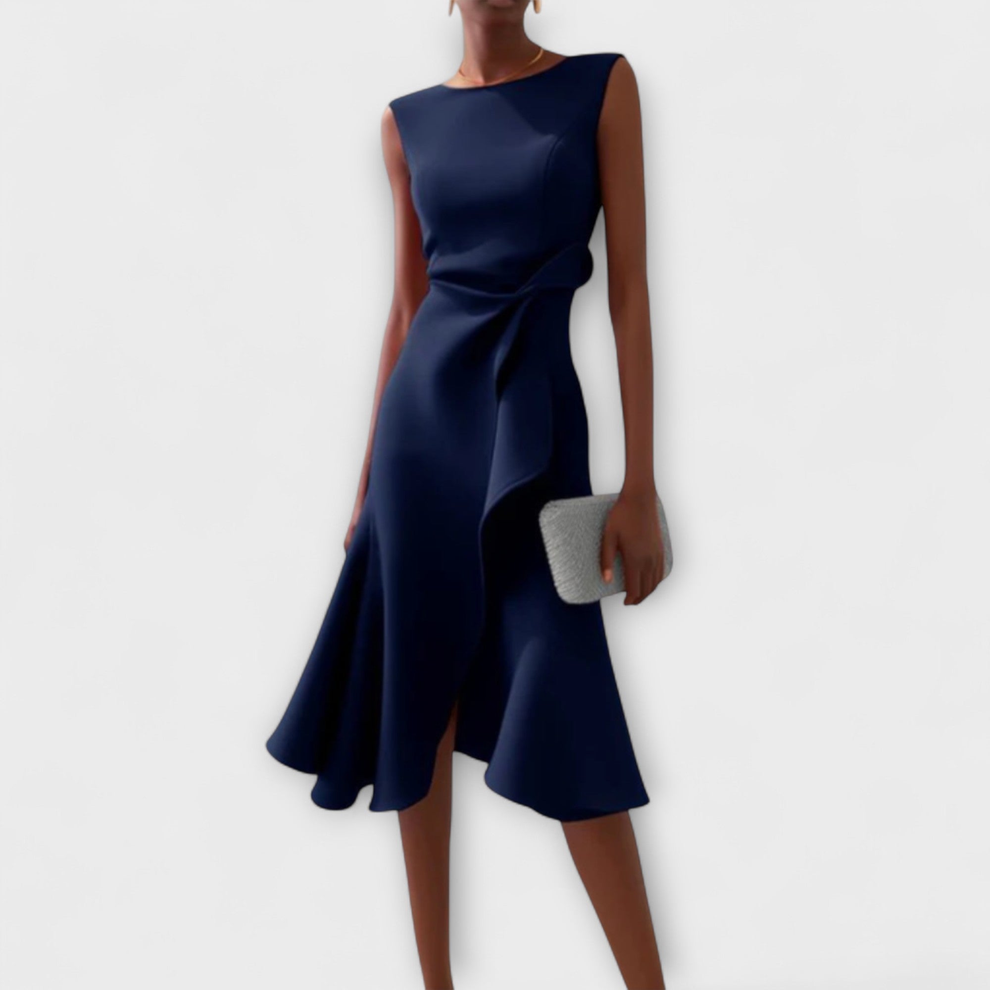 Seraphia Women's Asymmetric Sleeveless Midi Dress