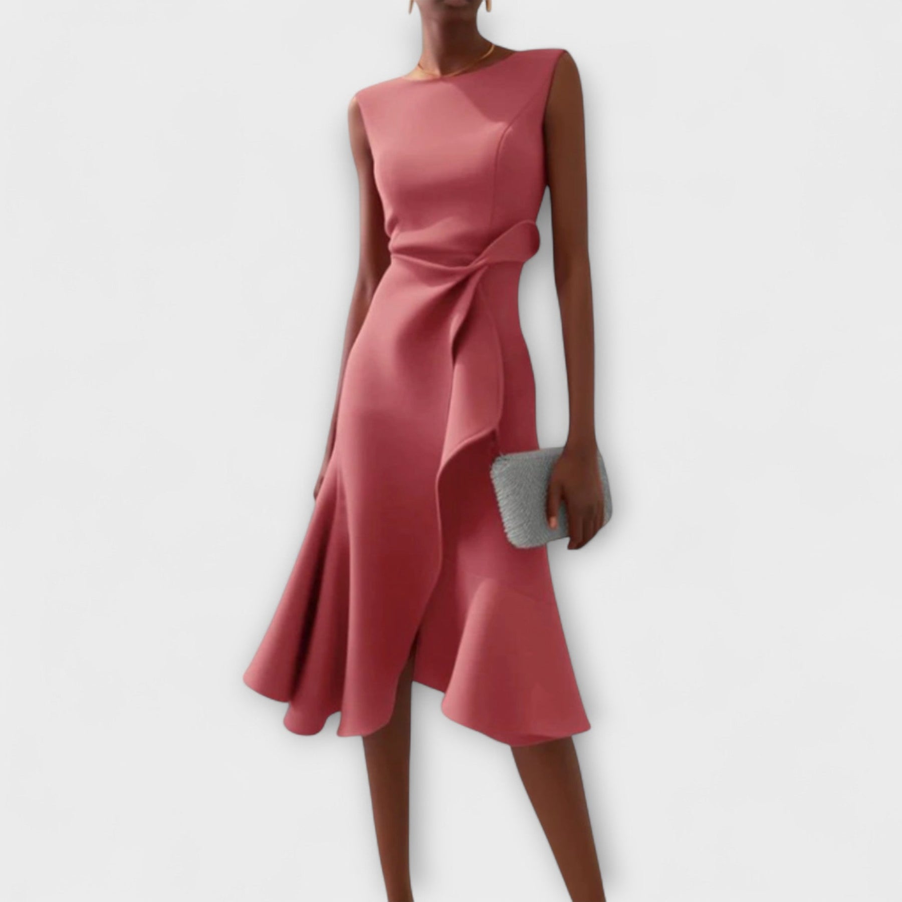 Seraphia Women's Asymmetric Sleeveless Midi Dress