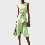 Seraphia Women's Asymmetric Sleeveless Midi Dress