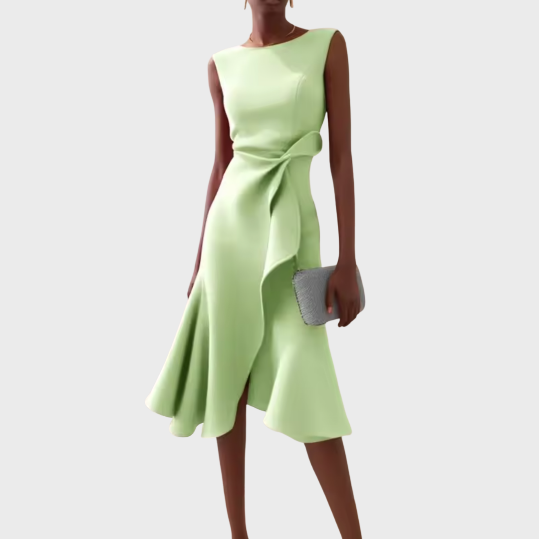 Seraphia Women's Asymmetric Sleeveless Midi Dress